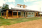 Picture of one of our rammed-earth houses.